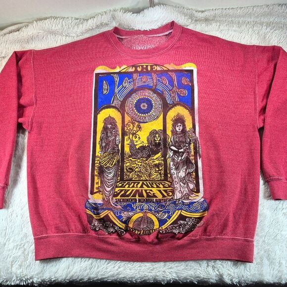 The Doors Oversized Graphic Sweatshirt Sacramento Memorial Auditorium Crewneck - Picture 7 of 10